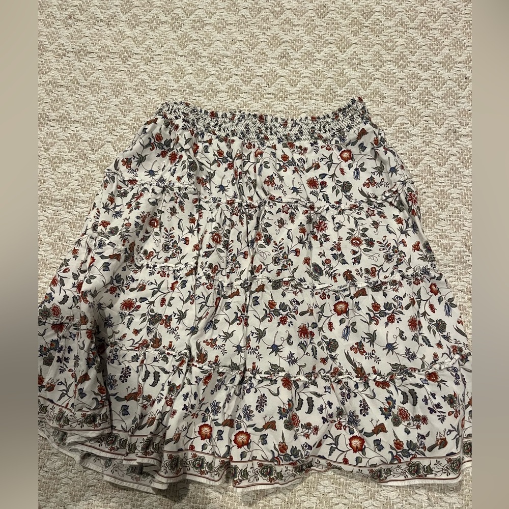Short Flowy Floral Skirt